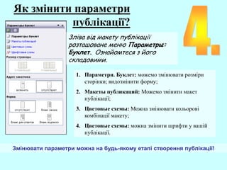 створення публікації | PPT