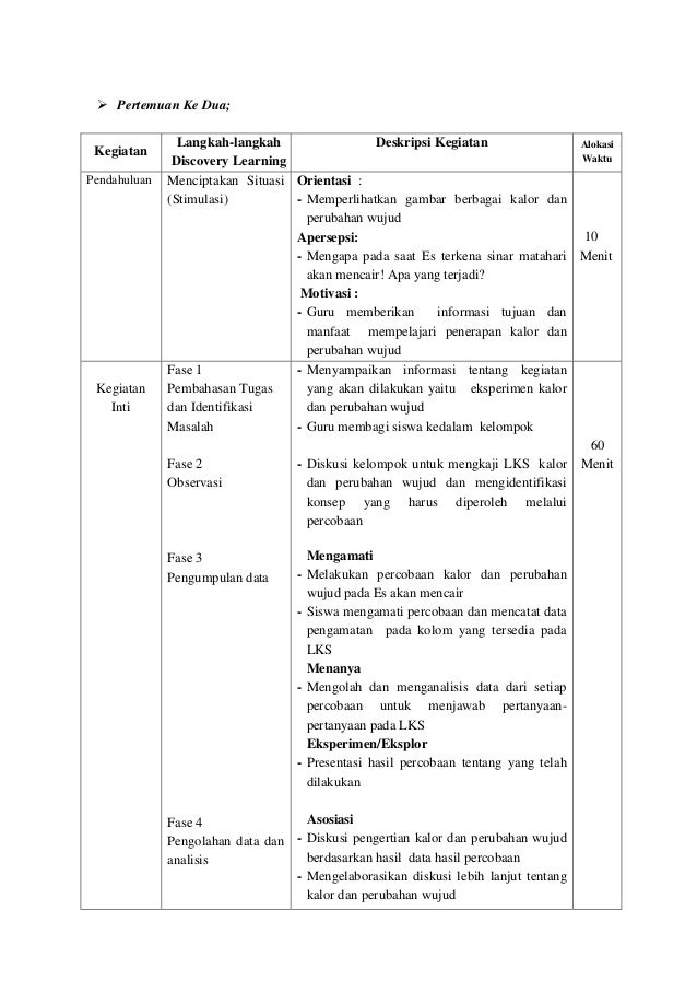 langkah langkah pembelajaran discovery learning 8 kalor dan perpindahanya ok langkah langkah pembelajaran discovery learning 8 kalor dan perpindahanya ok