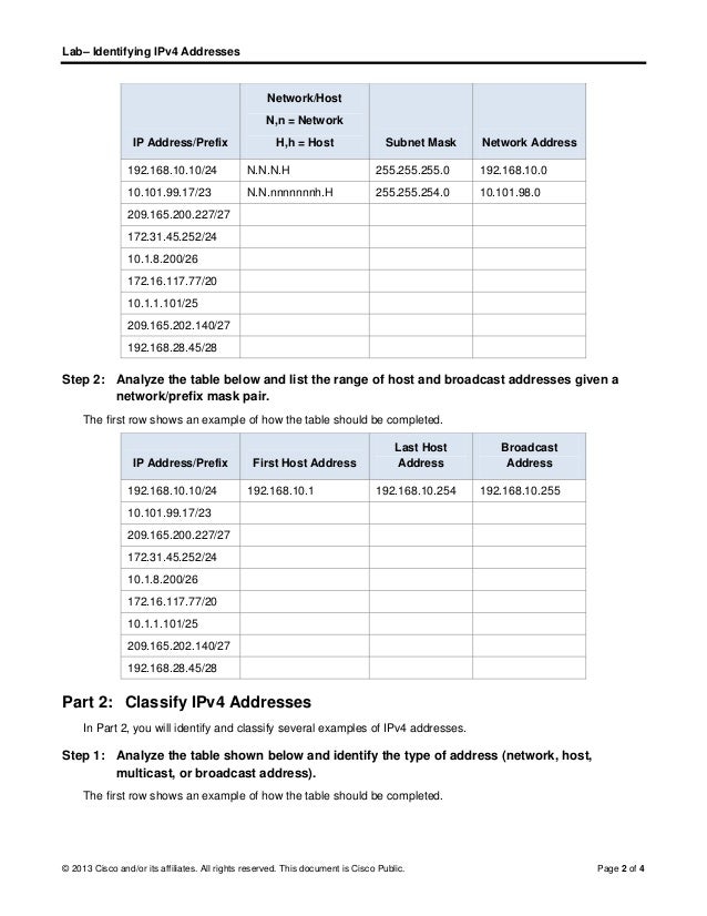8 1 4 8 Lab Identifying I Pv4 Addresses