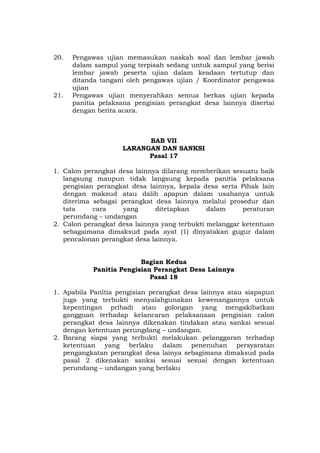 8. tata tertib pelaksanaan pengisian