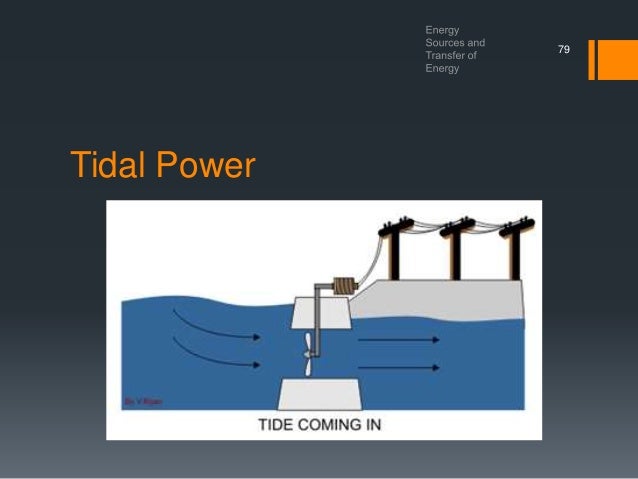 Energy Sources and Transfer of Energy diagram of tidal barrage 
