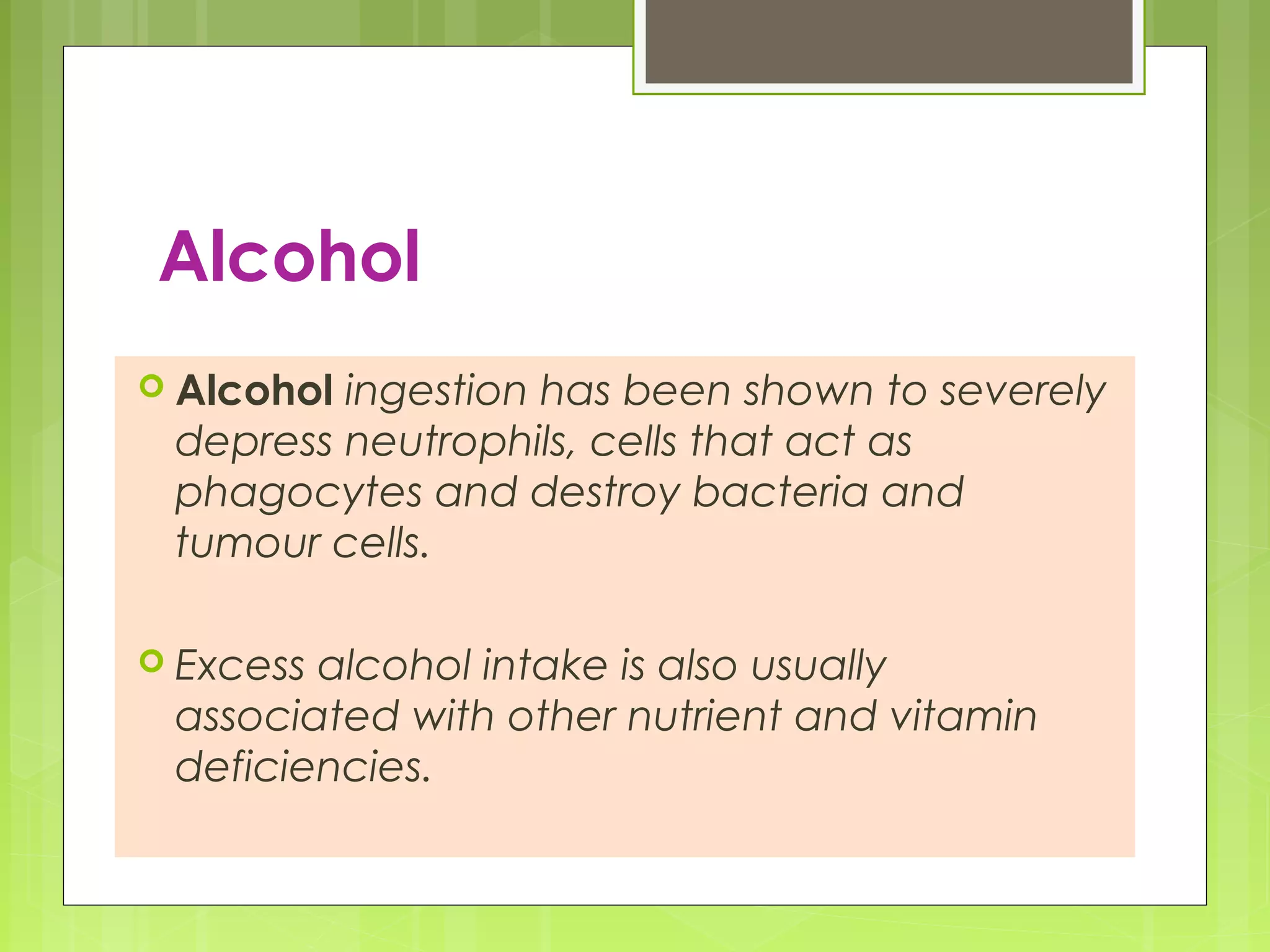 8. nutrition and immunity | PPT