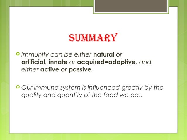 8. nutrition and immunity | PPT | Digestive Disorders | Diseases and ...