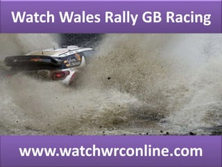 Watch Wales Rally GB Racing 
www.watchwrconline.com 
