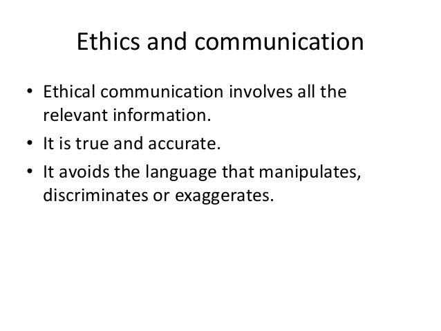 ethical communication