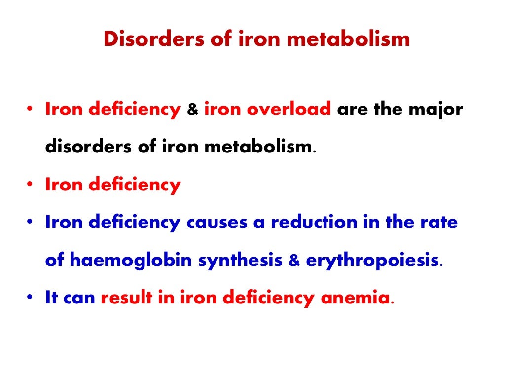 IRON METABOLISM