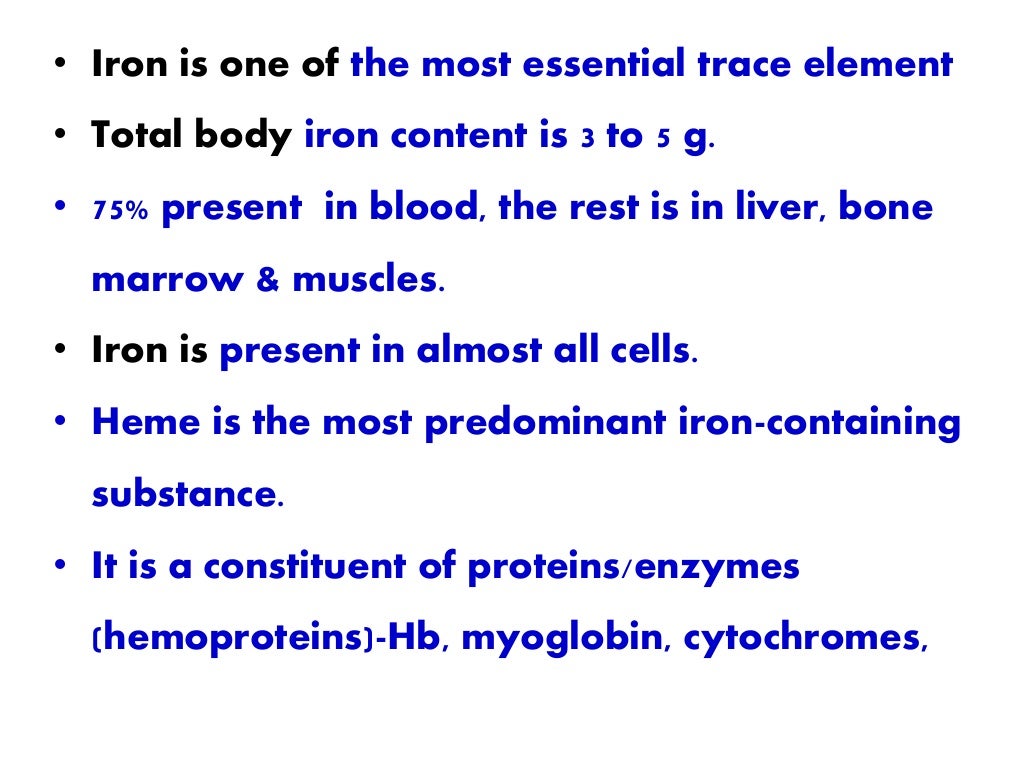 IRON METABOLISM