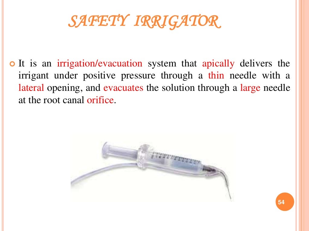 Recent advances in endodontic irrigation devices