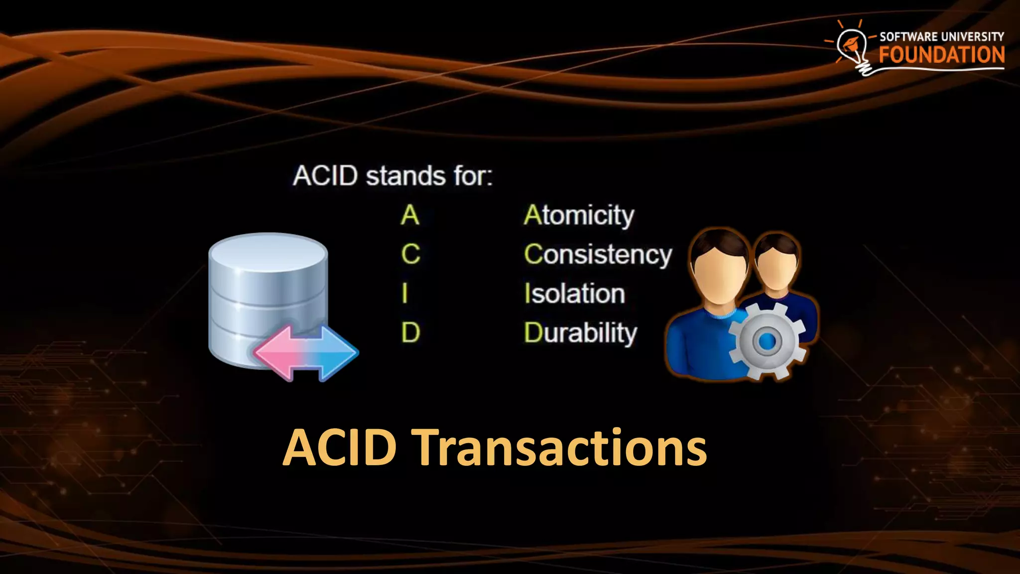 ACID Transactions
 