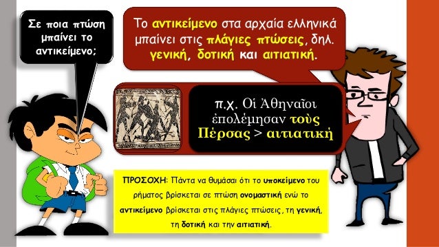 Σε Ïοια ÏÏÏÏη
μÏαίνει Ïο
ανÏικείμενο;
ΠΡÎΣÎΧÎ: ΠάνÏα να θÏ
μάÏαι ÏÏι Ïο Ï
Ïοκείμενο ÏοÏ
ÏήμαÏÎ¿Ï Î²ÏίÏκεÏαι Ïε ÏÏÏÏη ονομαÏÏικ...