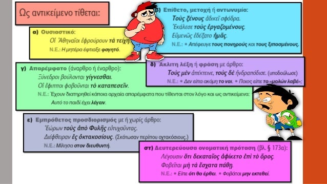 ΠαÏαÏήÏηÏη
ÎÏαÏÎμÏαÏο ή δεÏ
ÏεÏεÏοÏ
Ïα
ονομαÏική ÏÏÏÏαÏη ÏοÏ
εÏÎÏει
θÎÏη ανÏικειμÎνοÏ
ανÏιÏÏοιÏεί
ÏÏην αιÏιαÏική ÏÏÏÏη οÏ
Ïια...