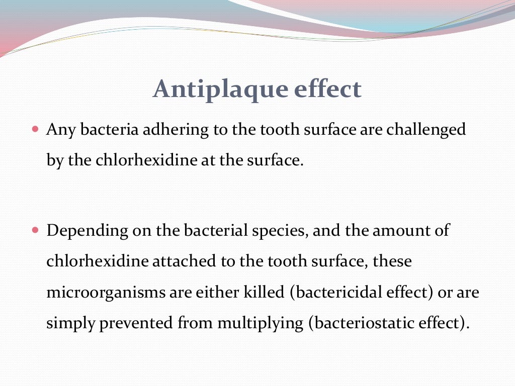 Chemical Plaque Control