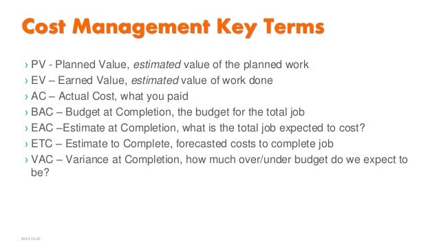 8.project cost management