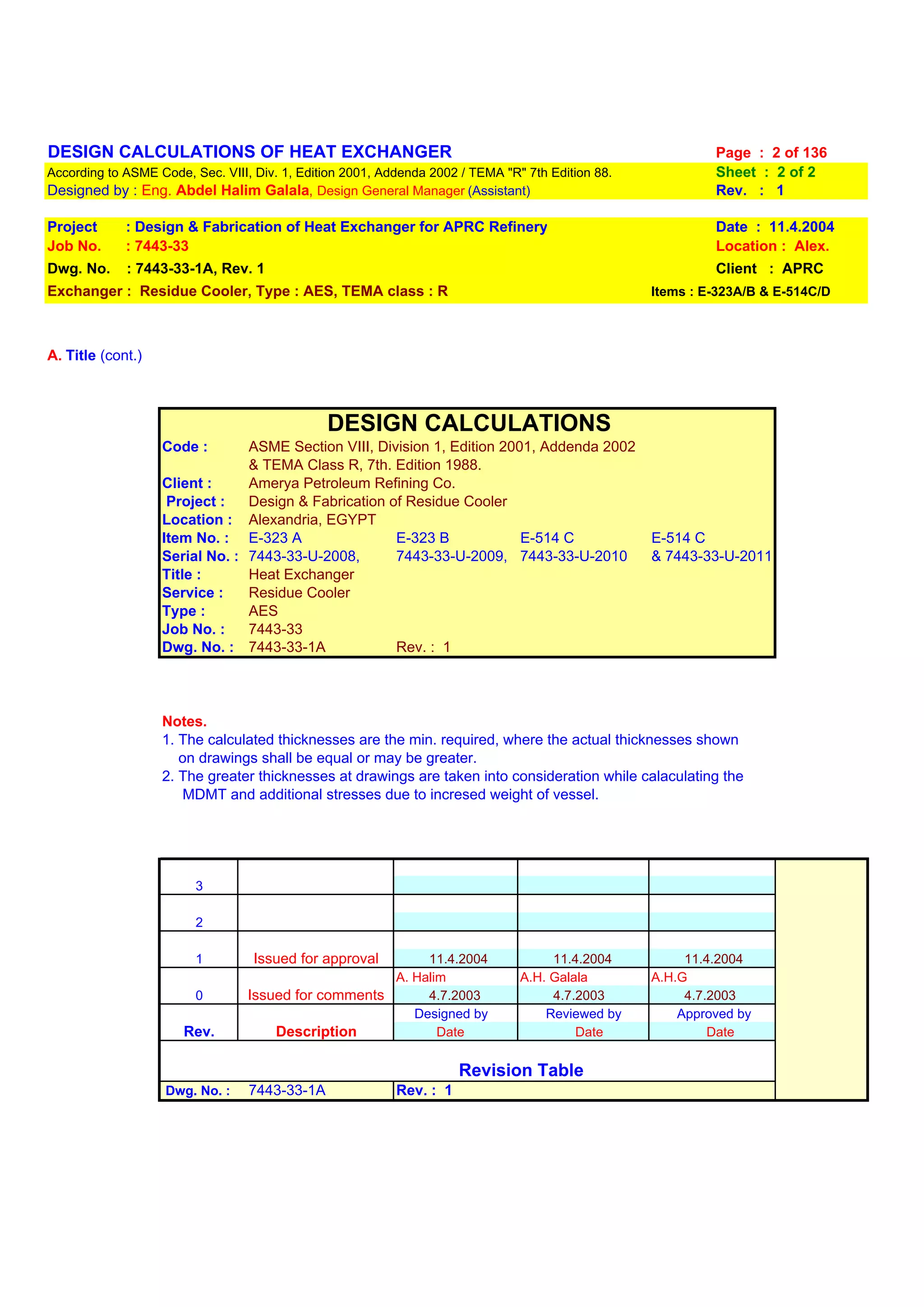 Heat_exchanger_mechanical_design_calculations_per_asme_& tema by abdel ...