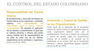 8. El Control del Estado Colombiano 