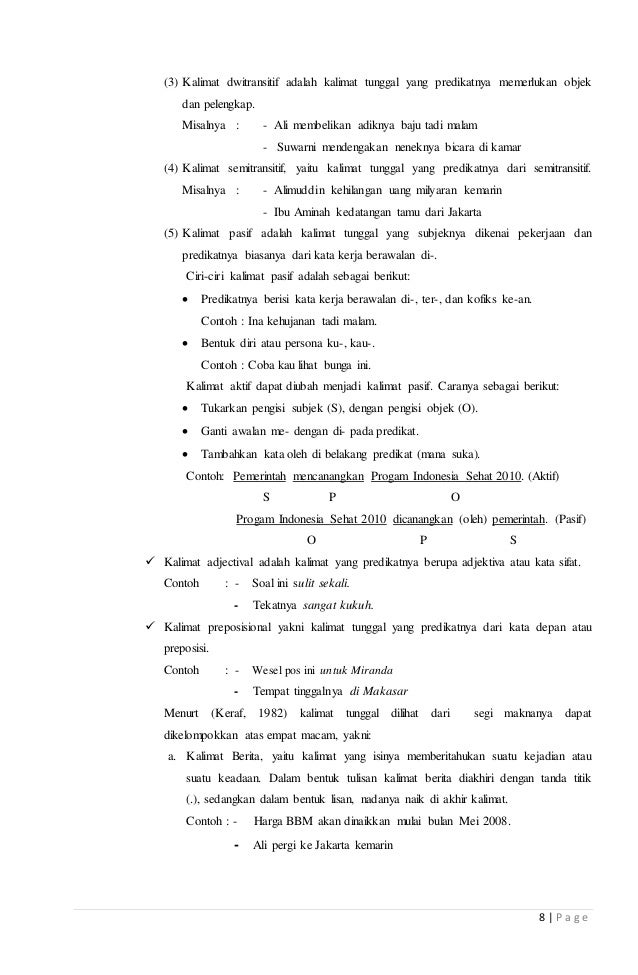 Makalah Sintaksis Bahasa Indonesia