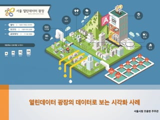 열린데이터 광장의 데이터로 보는 시각화 사례
서울시청 조용현 주무관
 