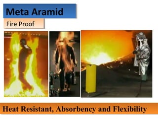 Meta AramidMeta Aramid
Heat Resistant, Absorbency and FlexibilityHeat Resistant, Absorbency and Flexibility
Fire ProofFire Proof
 
