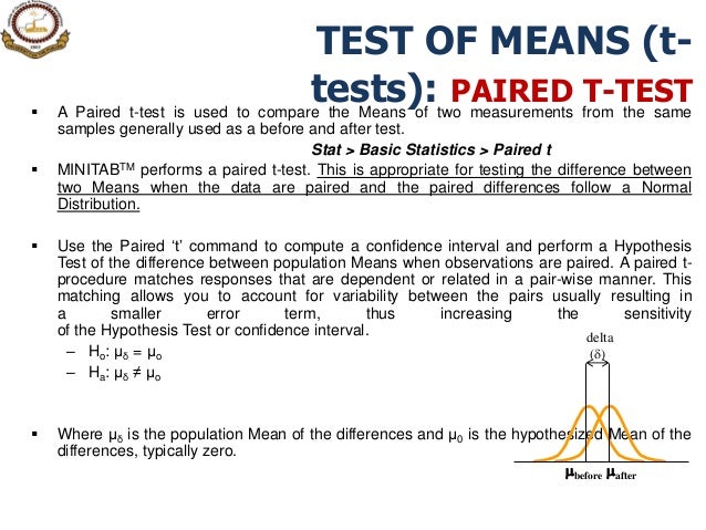 8. testing of hypothesis for variable & attribute data