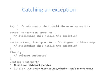 Exceptions in java | PPT