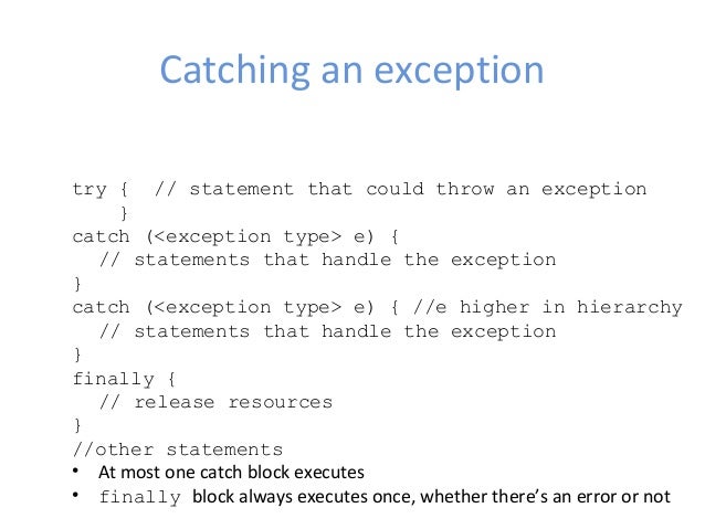 Try catch resume next java - kathyschwalbe.web.fc2.com