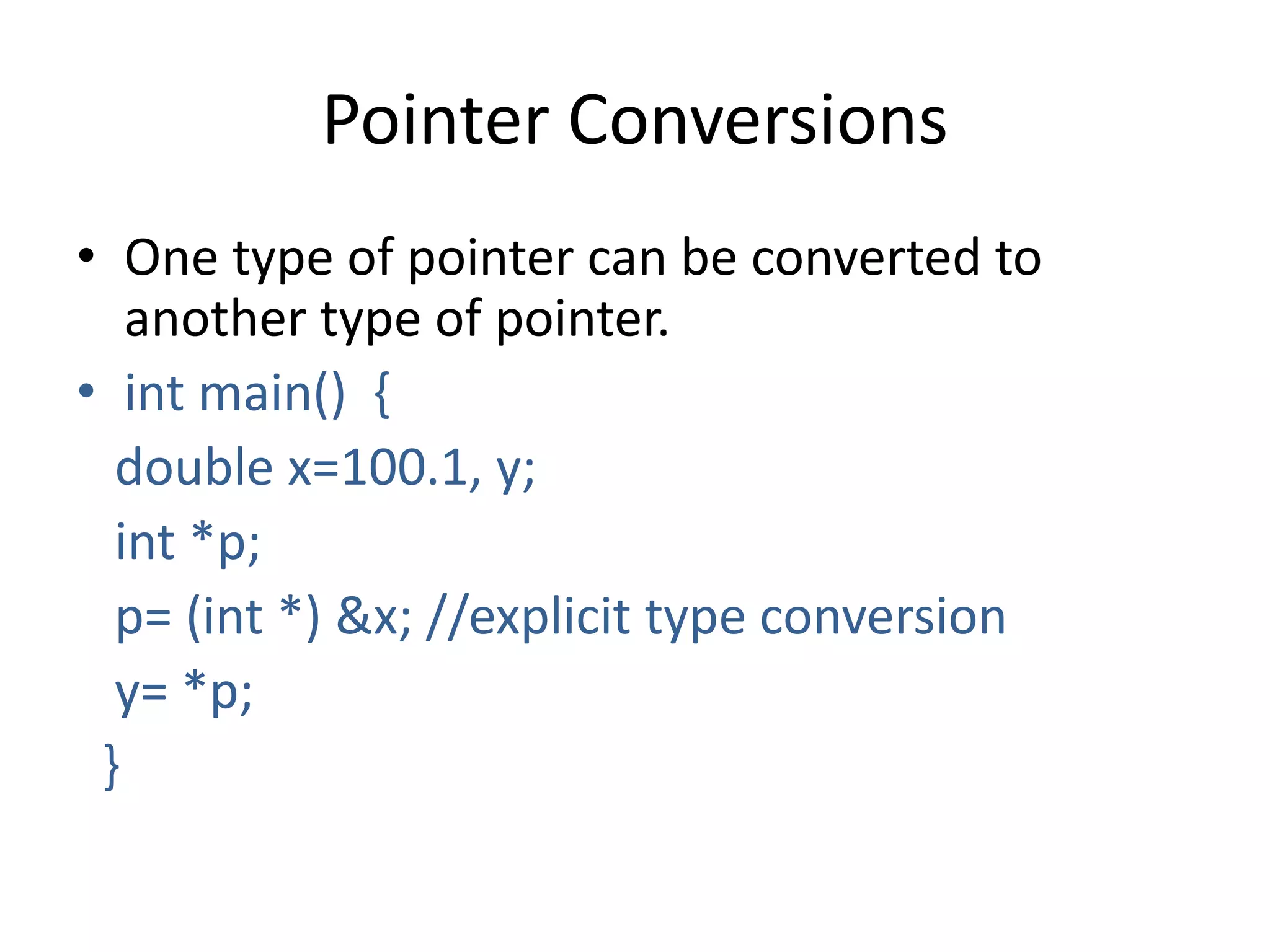 Pointers in C Programming | PPT