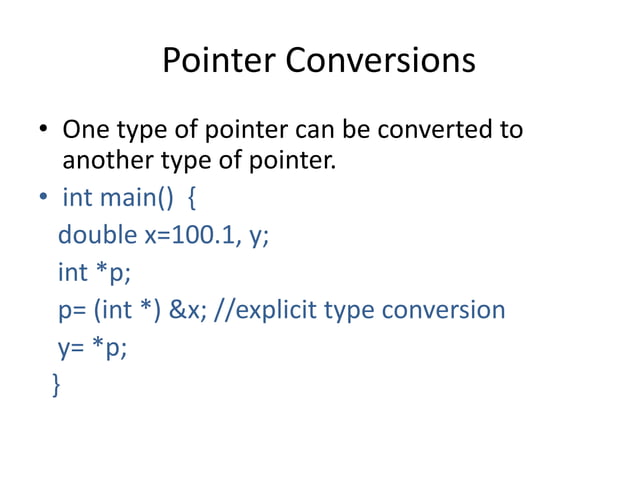 Pointers in C Programming | PPTX