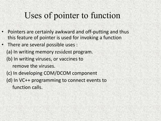Pointers in C Programming | PPTX | Programming Languages | Computing