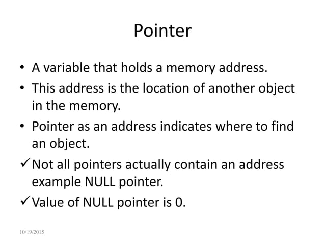 Pointers in C Programming | PPTX | Programming Languages | Computing