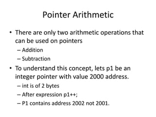 Pointers In C Programming
