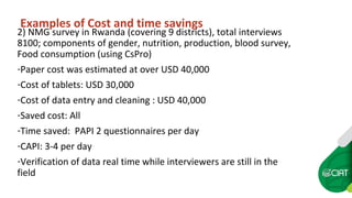 Mainstreaming e-data collection in CIAT programs in Africa