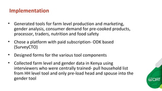 Mainstreaming e-data collection in CIAT programs in Africa