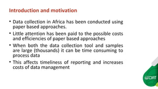 Mainstreaming e-data collection in CIAT programs in Africa