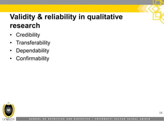 8. validity and reliability of research instruments | PDF