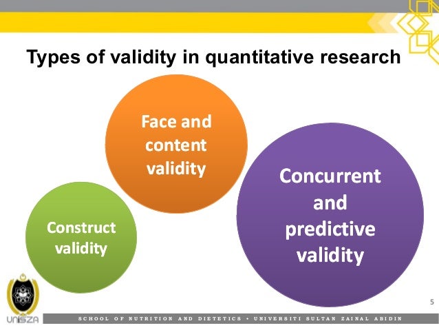 validity and reliability in quantitative research proposal