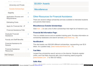 Outside Scholarships | Admission & Aid | Seaver College | Pepperdine  University | PPT