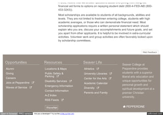 Outside Scholarships | Admission &amp; Aid | Seaver College | Pepperdine  University | PPT