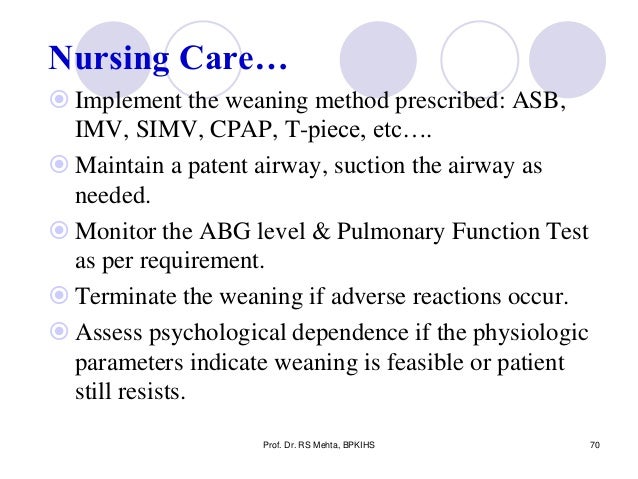 8 Ventilator Nursing Care