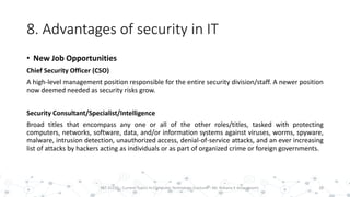 Security in IT (data and cyber security)