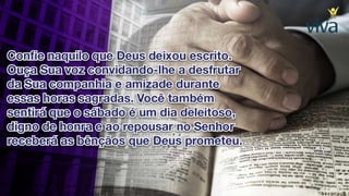 8. sábado para descansar