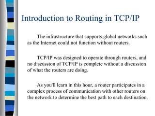 routing | PPT