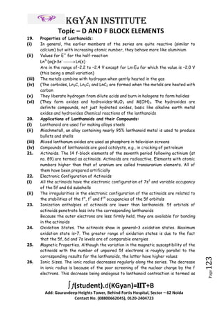 8. d and f block elements 01 | PDF