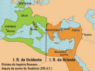  Imperador bizantino Constantino IX Monômaco
(reinou 1042-1055) e a Imperatriz Zoé diante do
Cristo Pantocrátor. Mosaico ...