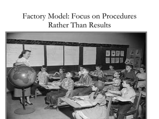 Factory Model: Focus on Procedures Rather Than Results 