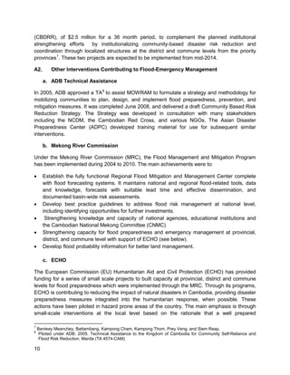 Disaster risk management in cambodia | PDF