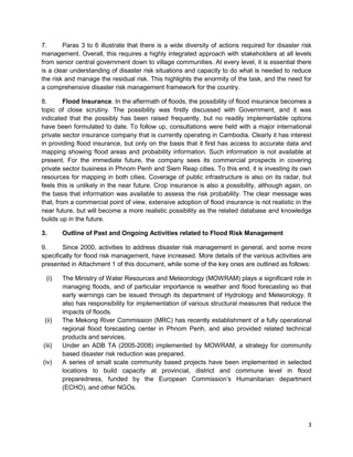 Disaster risk management in cambodia | PDF