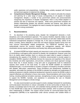 Disaster risk management in cambodia | PDF