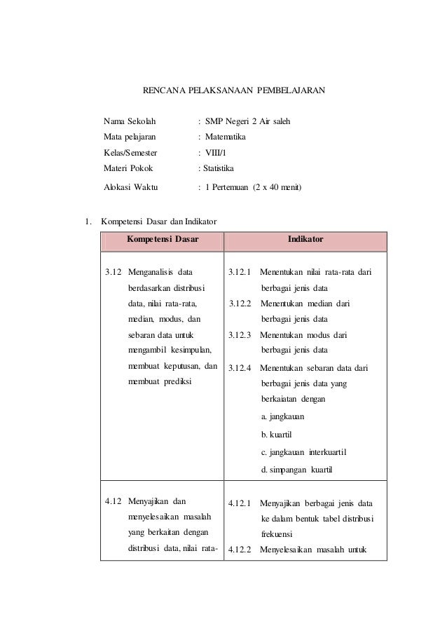8 3 12 Rpp Statistika Fitriyah