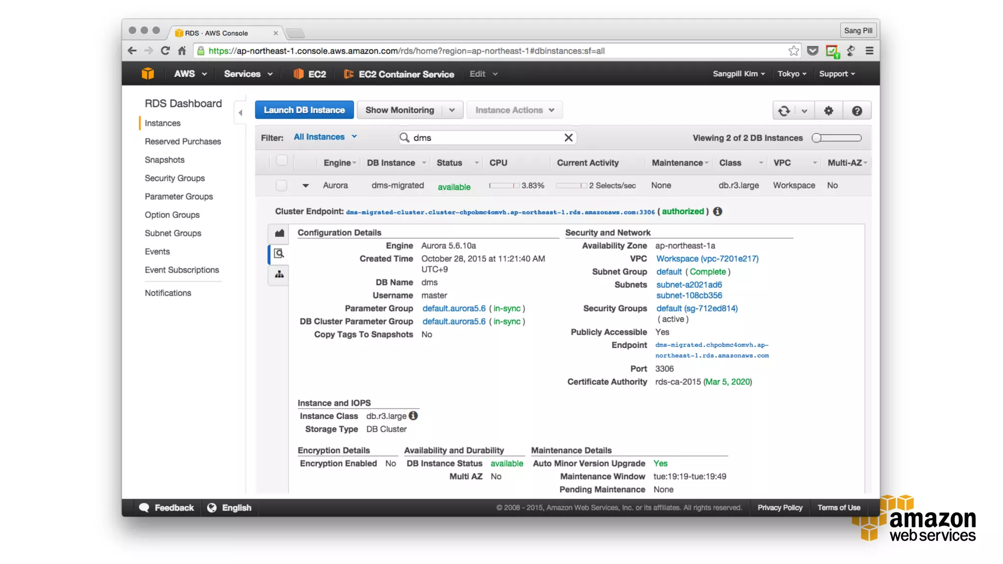  
•  신규
•  이전 (MySQL)
•  이전 (RDS MySQL)
•  이전 (non-MySQL)
 