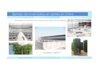 Soluciones avanzadas de invernaderos en edificios
• Knafo Klimor Architects para Wuhan, China
Fuente: www.kkarc.com
 